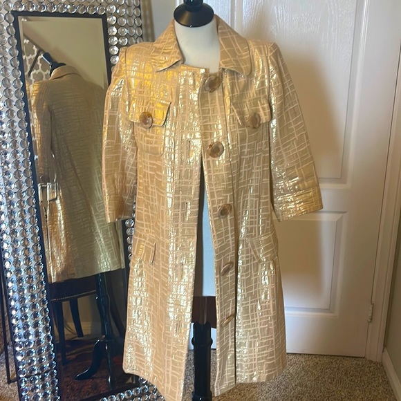 Glamorous Gold Shimmer Coat - Picture 3 of 5